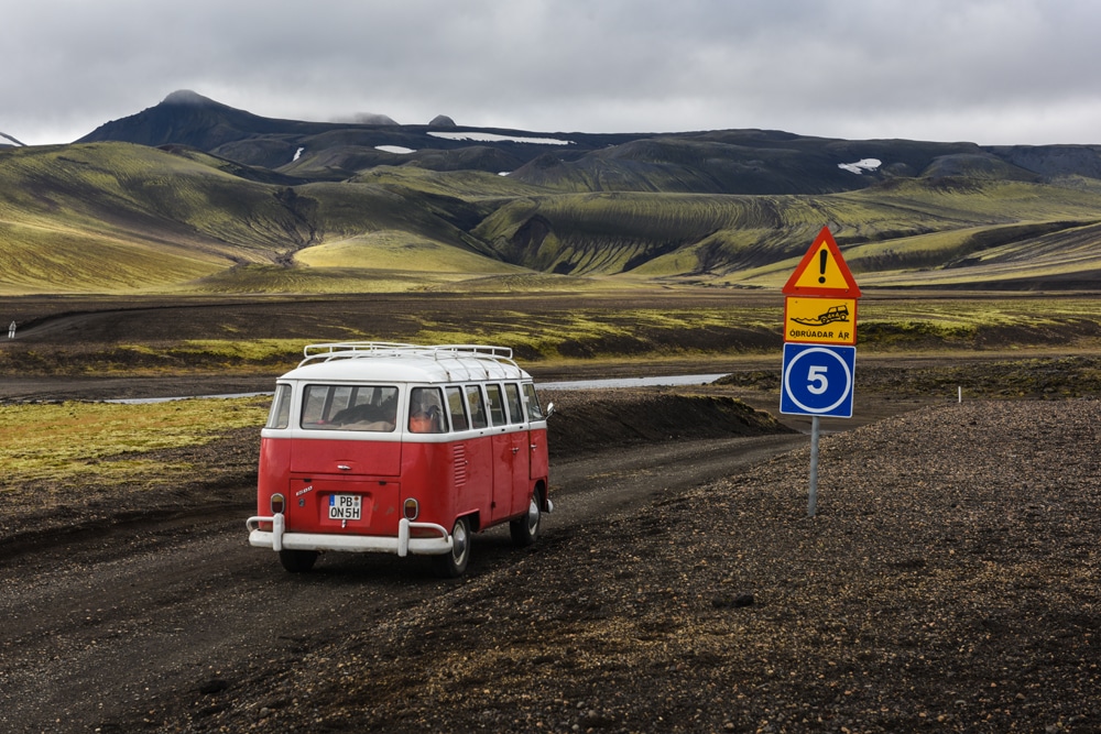 Island Reise im VW T1 Bulli