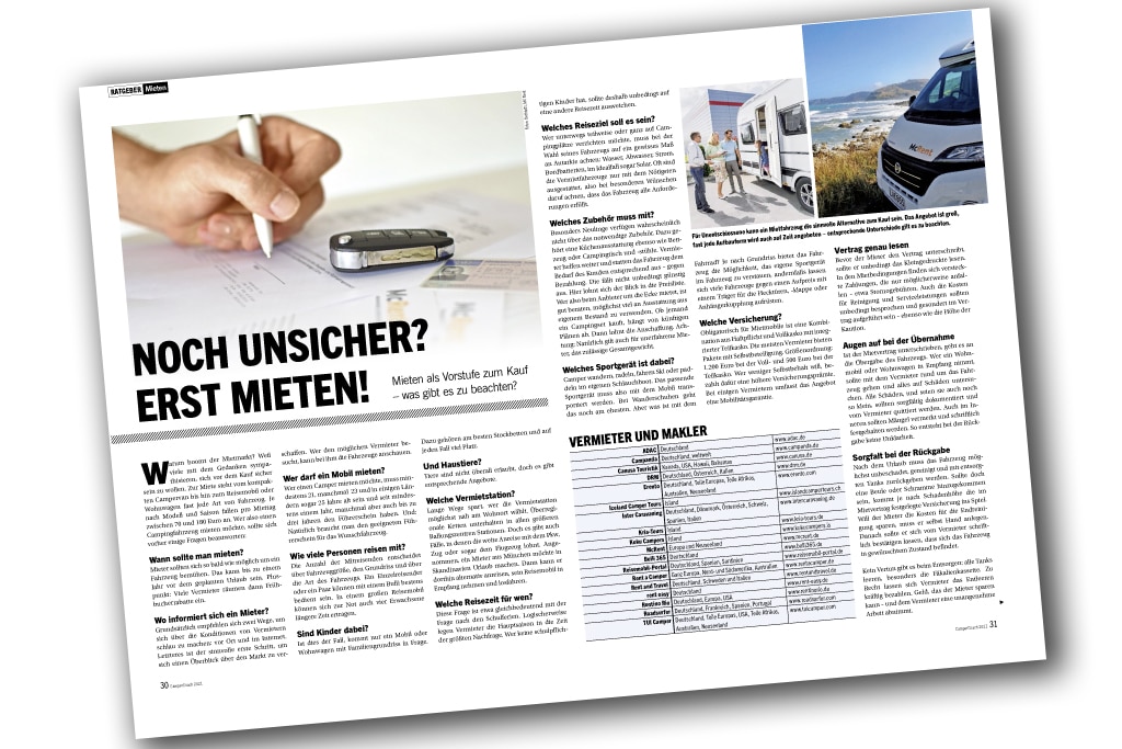 CamperCoach Mieten