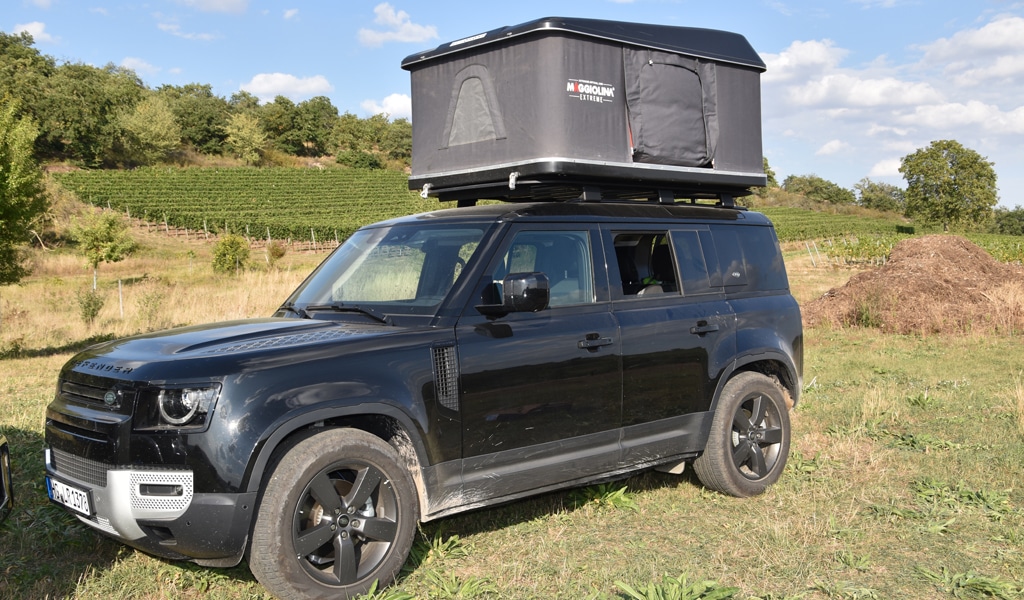 Defender Rent mit Dachzelt