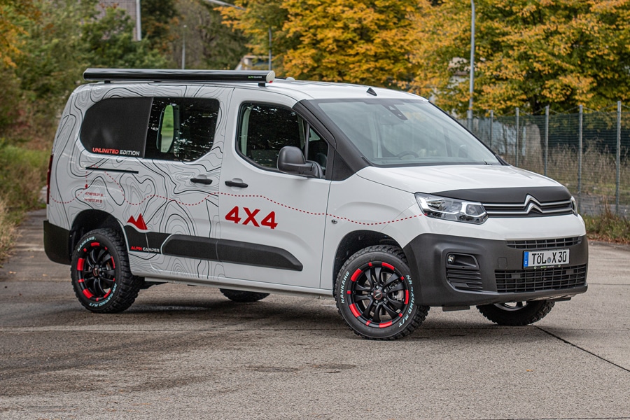 Alpincamper auf Citroen Berlingo 4x4 Minicamper