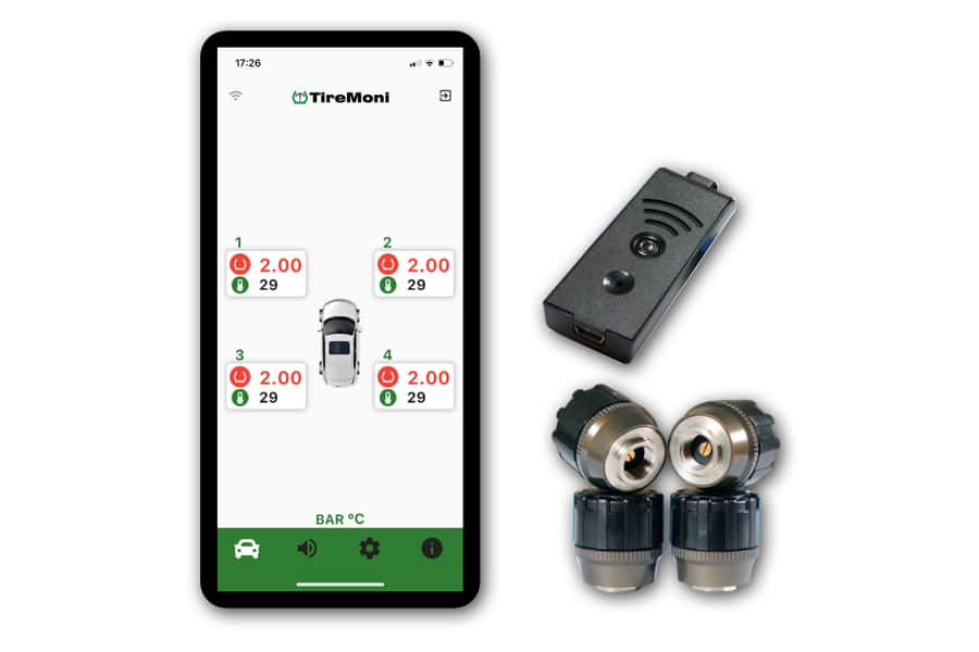 TireMoni Smartphone-System Reifendruck-Kontrollsystem