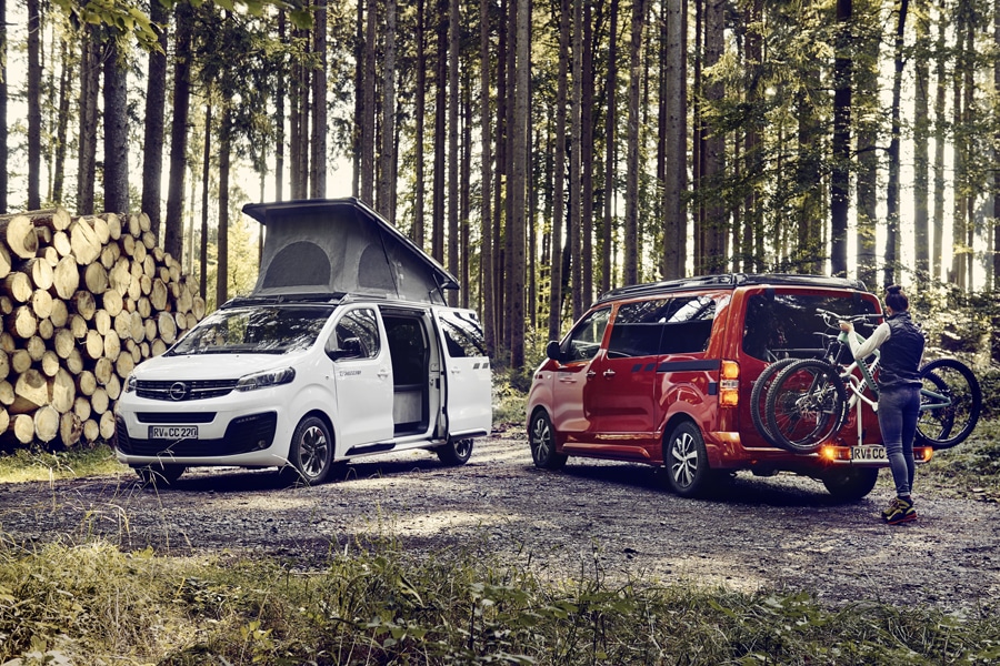 Crosscamp Lite auf Opel Zafira und Toyota Proace