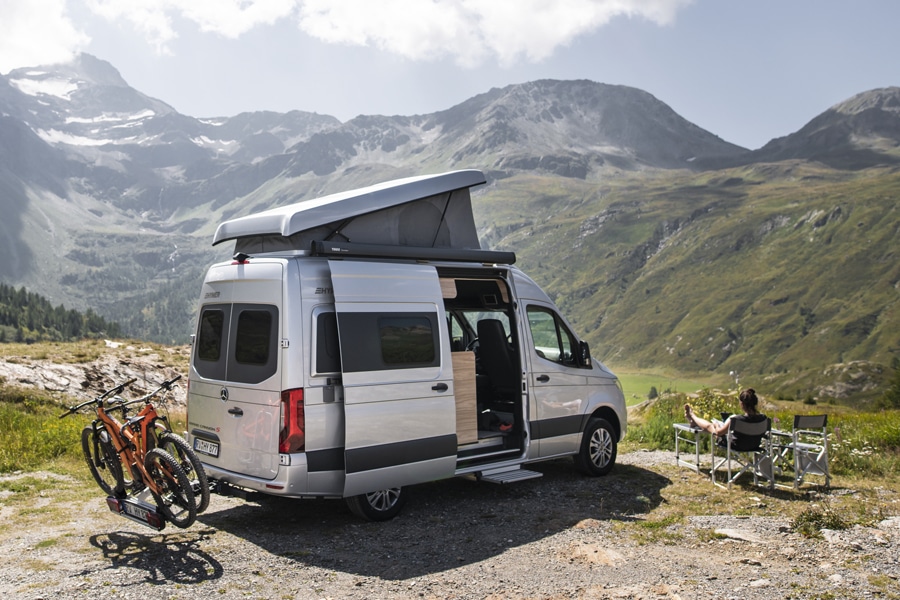 Hymer Kastenwagen mit Aufstelldach