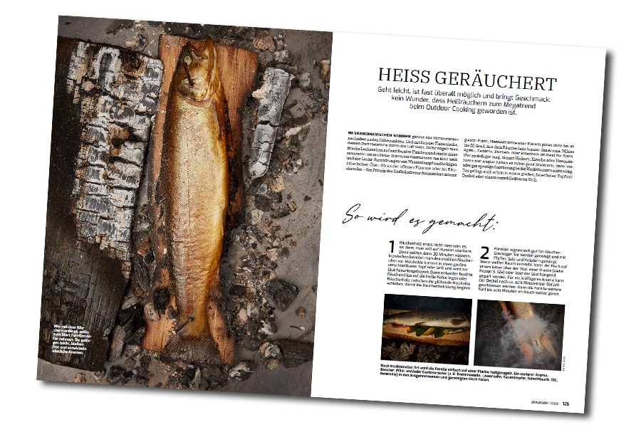 Outdoorküche im Draußen-Magazin