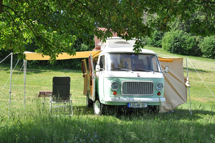 Fiat 238 Oldtimer Campingbus, ausgebaut von der gBIG Jungnau gGmbH. Foto: P. Ramsperger