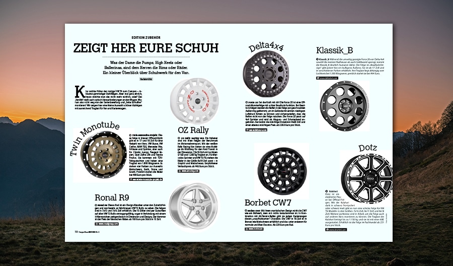 CamperVans Edition Ausgabe 2 Felgen