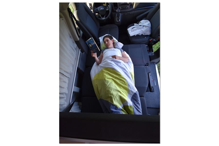 Das untere Bett im Ford Nugget AD