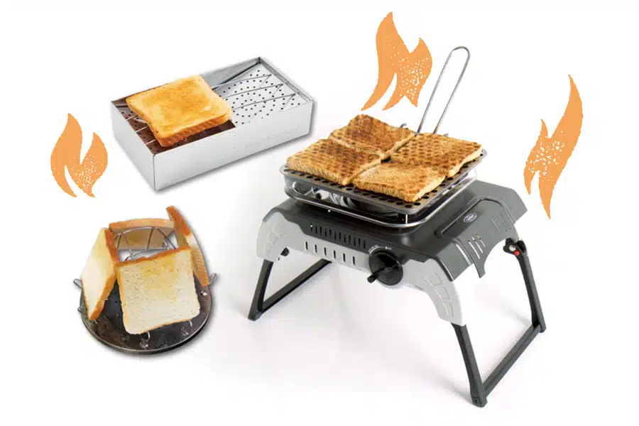 Bildmontage der drei Test-Toaster
