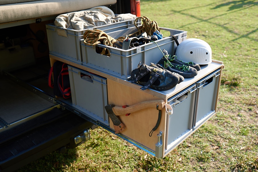 Heckauszug im Kompanja