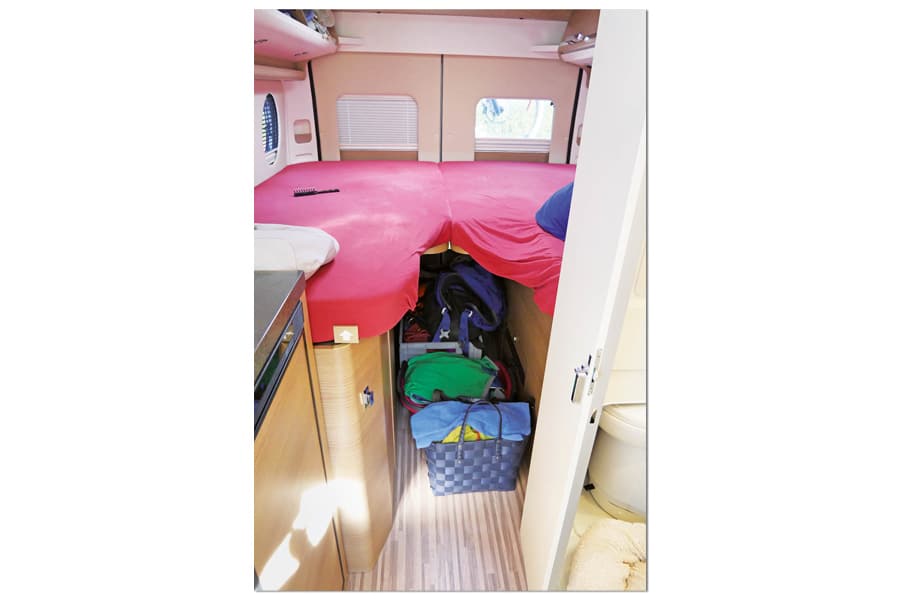 Heckbetten und Stauraum