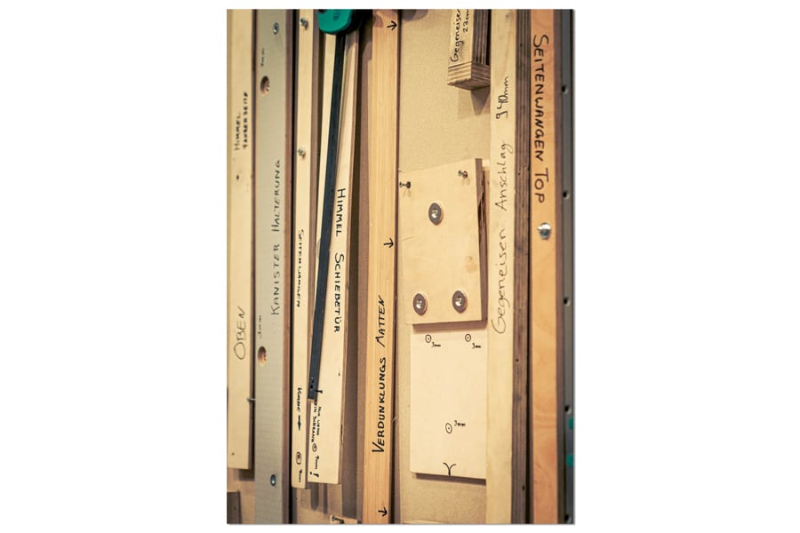 Schablonen für den Ausbau