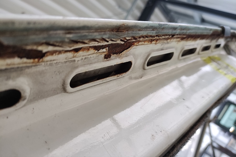 Rost an der Heckklappenkante