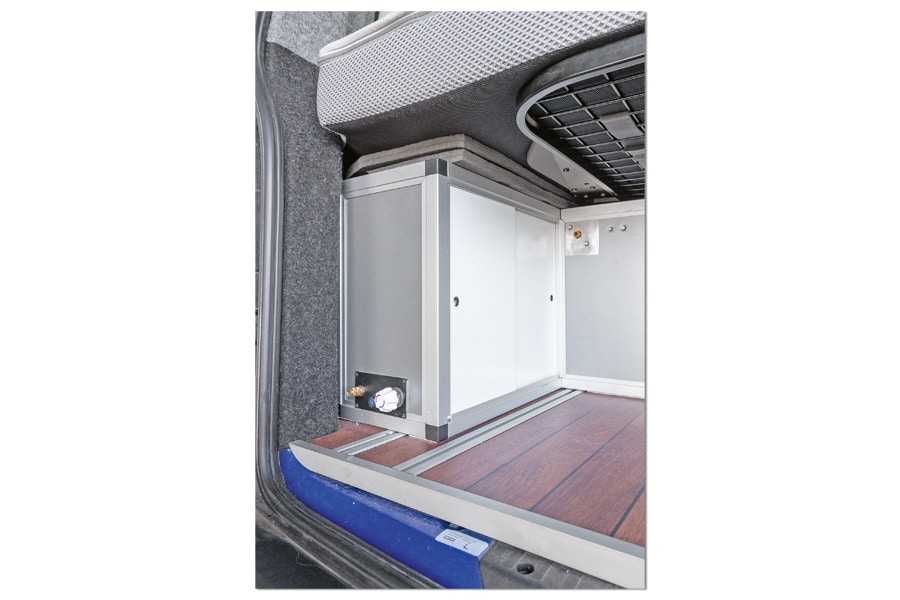 Außendusche im Bulli