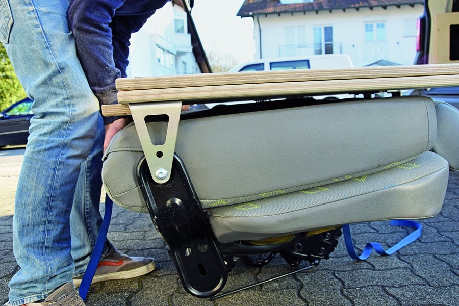 Fertig angebrachte Winkel