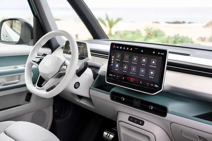 Cockpit im neuen ID. Buzz mit langem Radstand