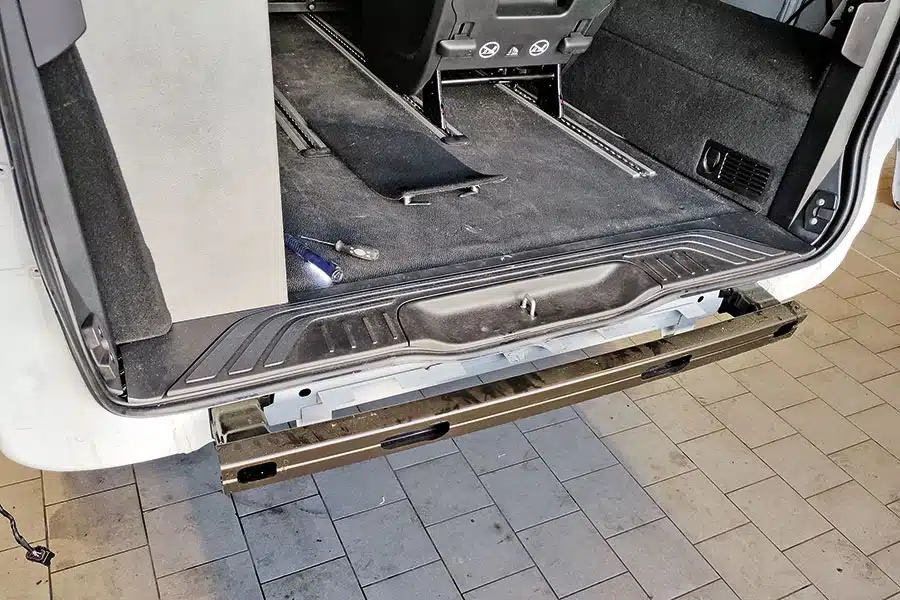 Sicht auf den Querträger