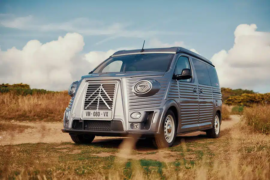 Grauer Citroen Type Holidays in der Natur