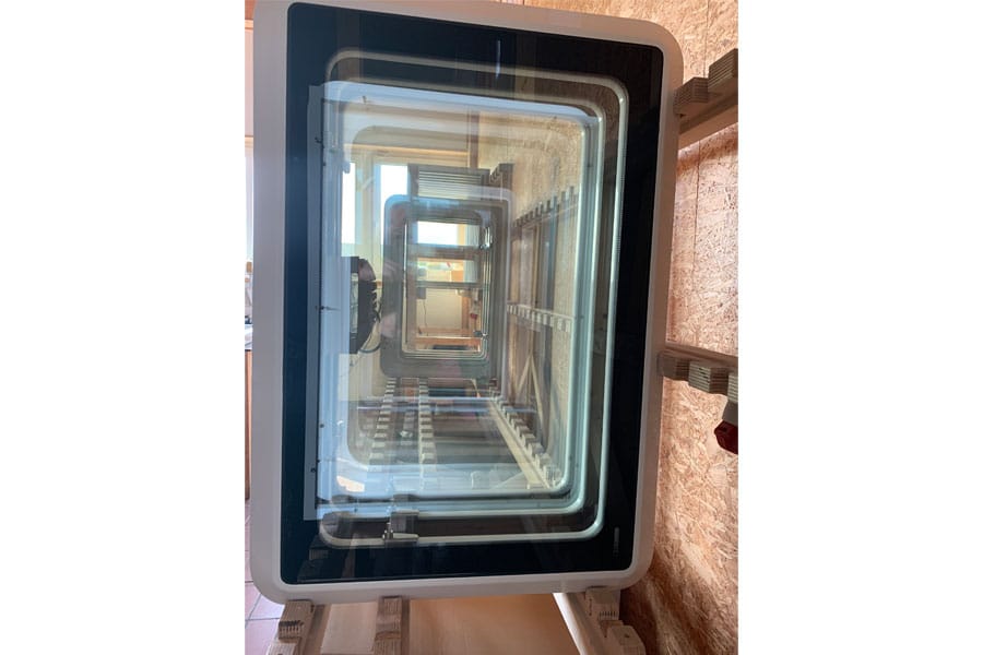 Fertiges Echtglasfenster