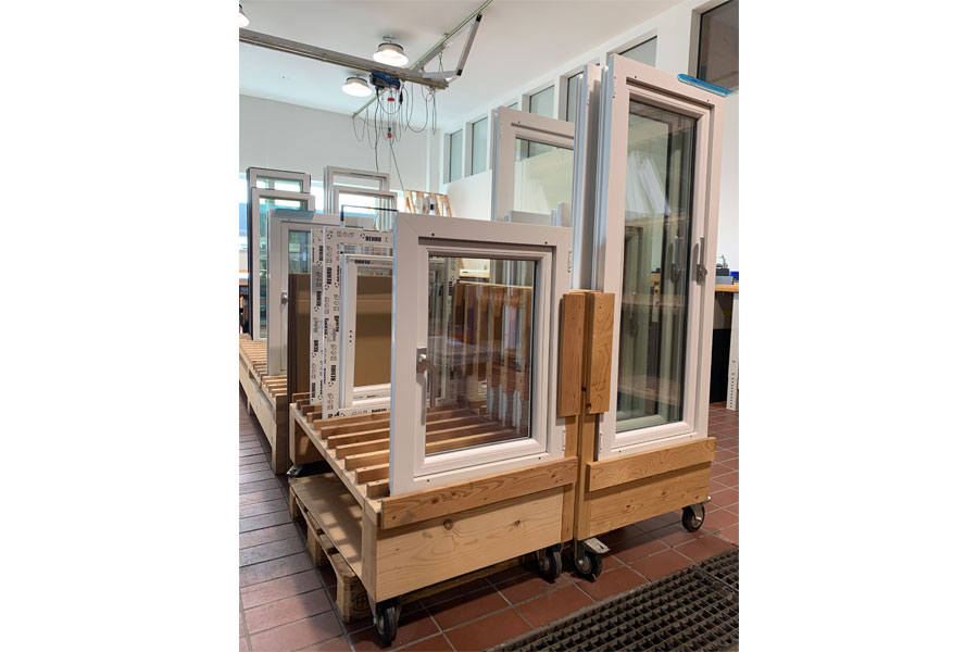 Fertige Echtglasfenster