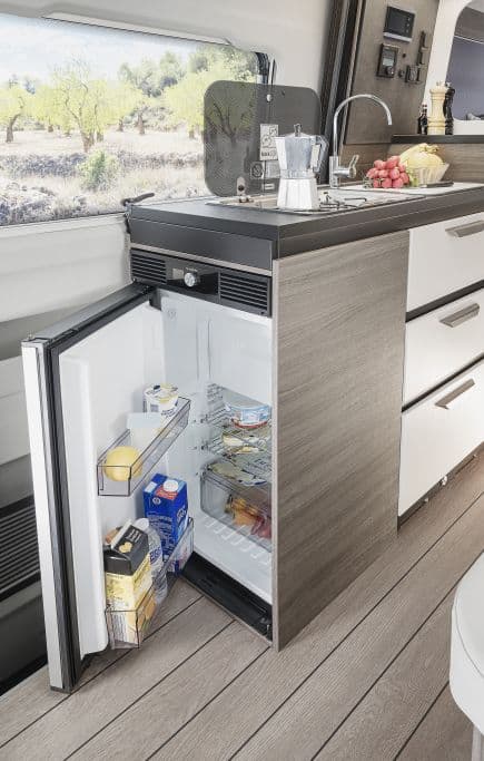 90 Liter Kompressorkühlschrank öffnet beidseitig