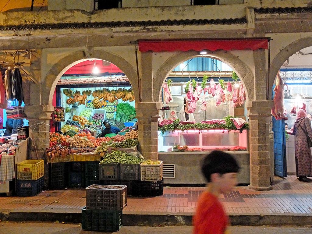 Traditionelle Lebensmittelgeschäfte in Essaouira
