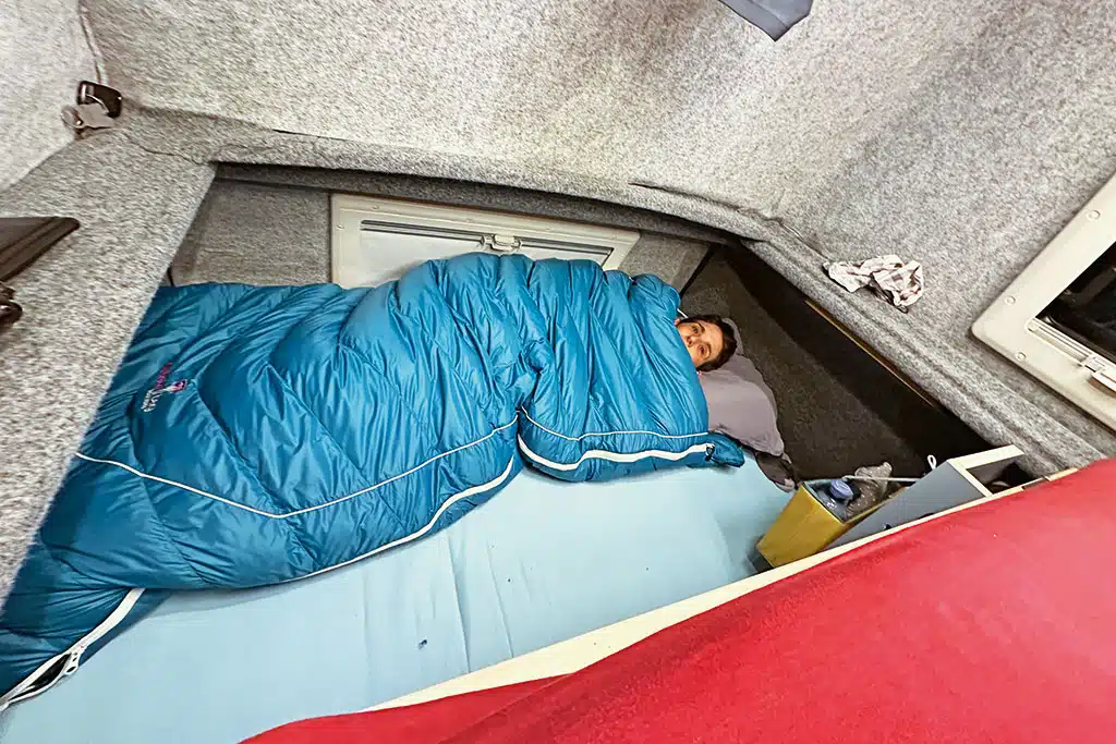 Schlafsack-Test