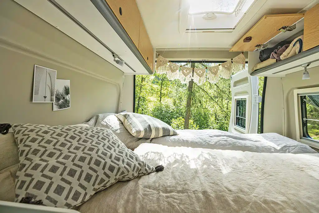 Heckbett im Campervan