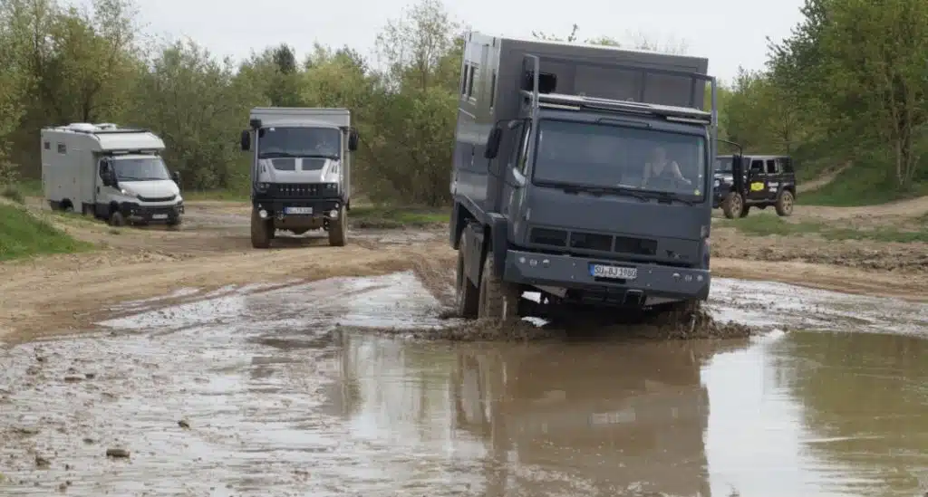 Wohnmobile-Basistraining Geländefahrschule Markom Offroad