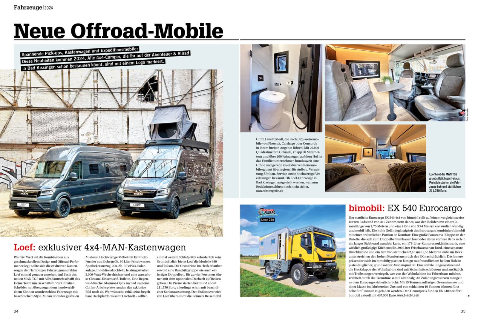 4x4 Camper 01_24 Fahrzeug Neuheiten Camper offroad