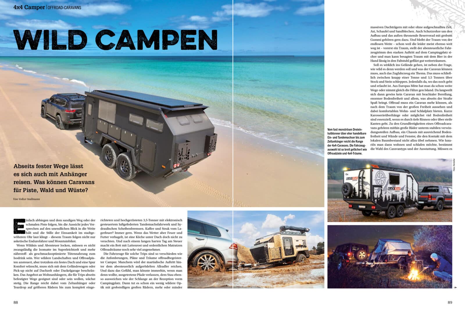 Neue Ausgabe 4x4 Camper 01/24 offroad caravans wohnwagen wohnwagenanhänger