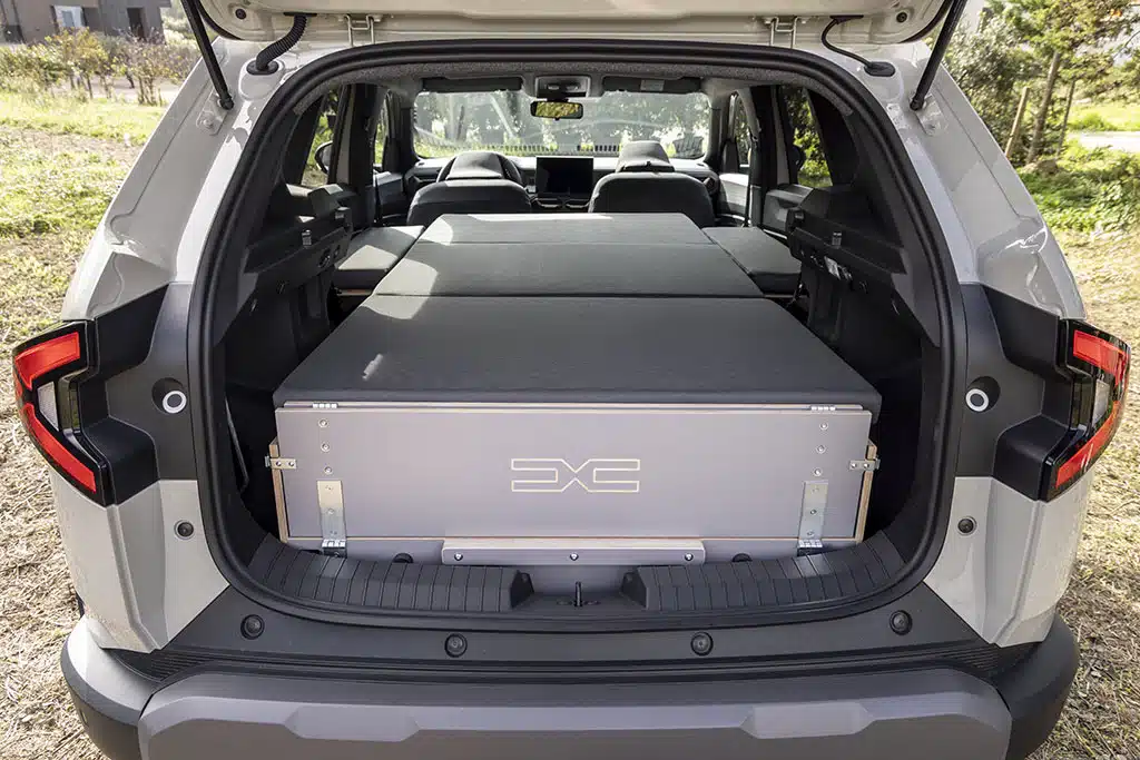 Bett in Minicamper