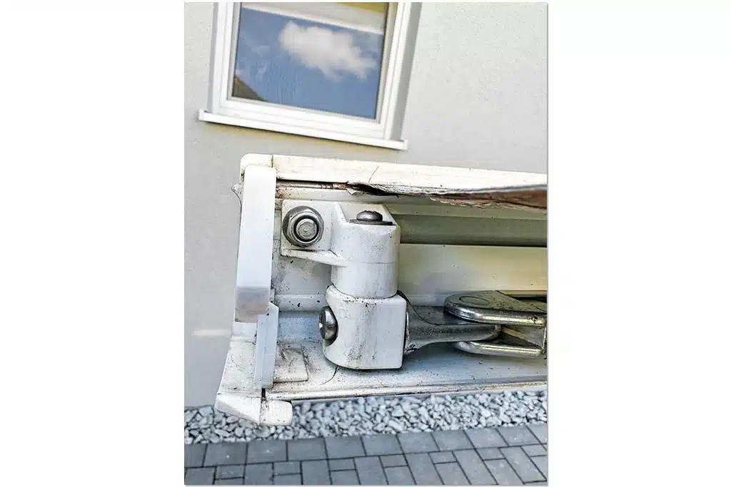 Detail an einer Markise