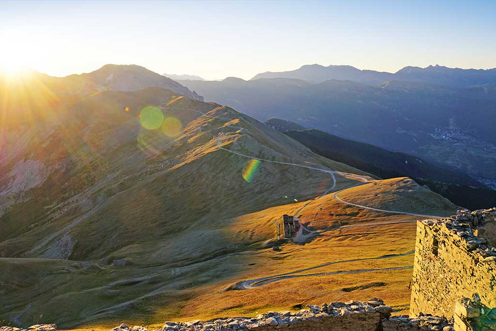 Sonnenaufgang in den Bergen
