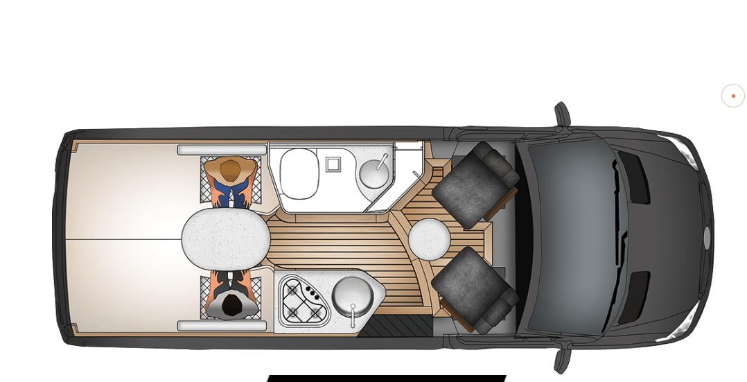 Grundriss-Skizze Innova Roadtrip 595L