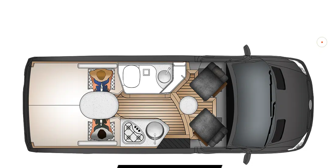 Grundriss-Skizze Innova Roadtrip 595L