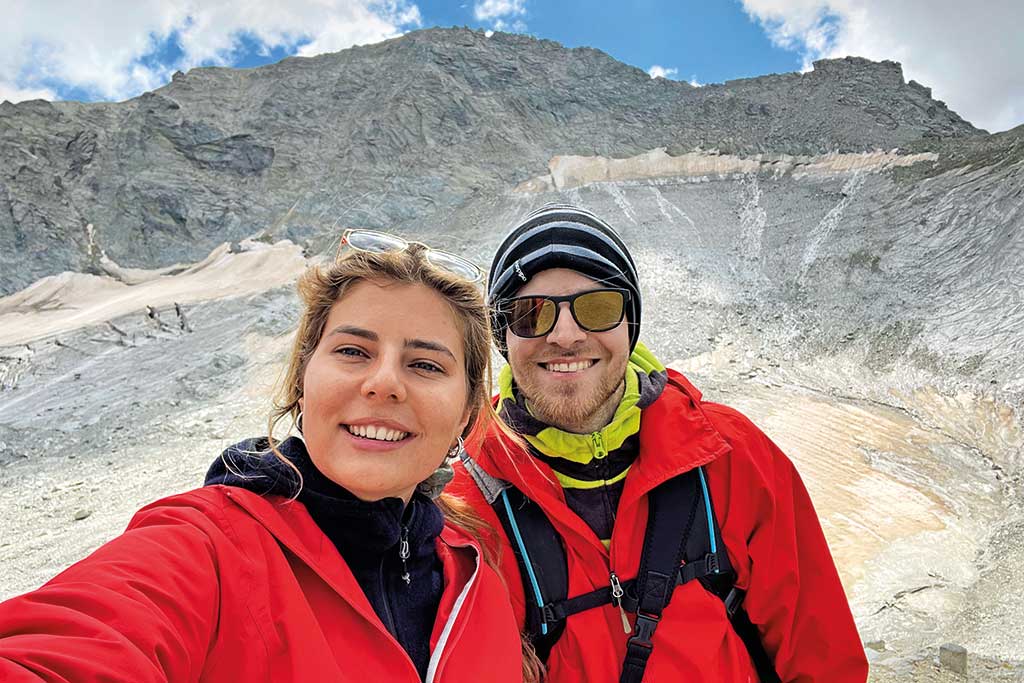 Selfie der beiden Reisenden