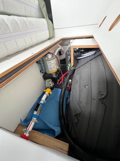 Druckwasserpumpe im Campervan