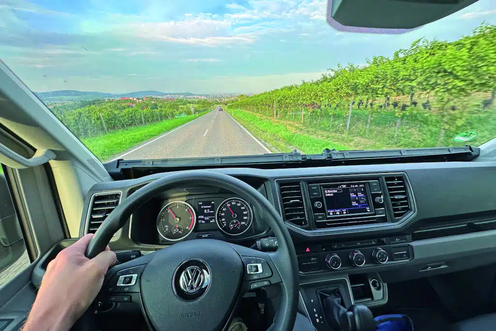Blick auf das Cockpit