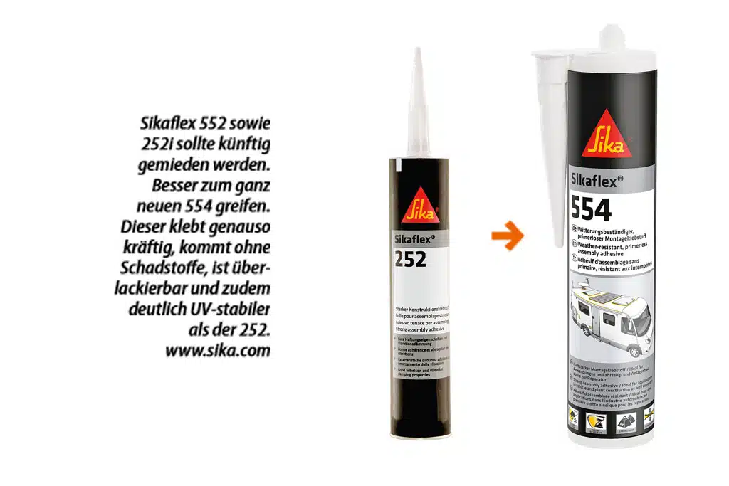 Zwei Klebeprodukte