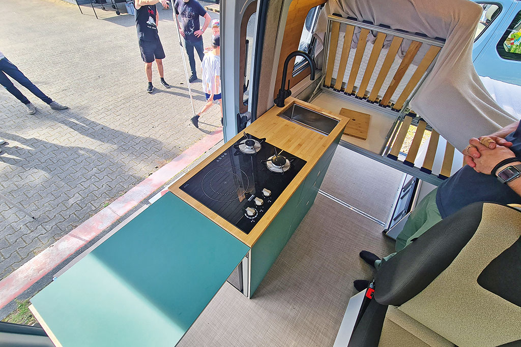 Küchenblock im Campervan