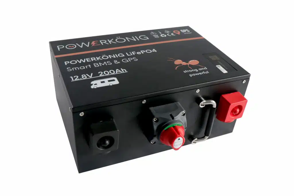 Powerkönig Leuchtwert 200 Ah Untersitzbatterie mit GPS-Modul