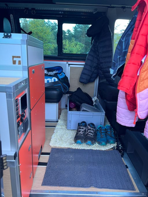 Eingangsbereich im Campingfahrzeug