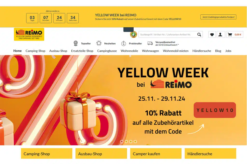Webseiten-Screenhot Reimo