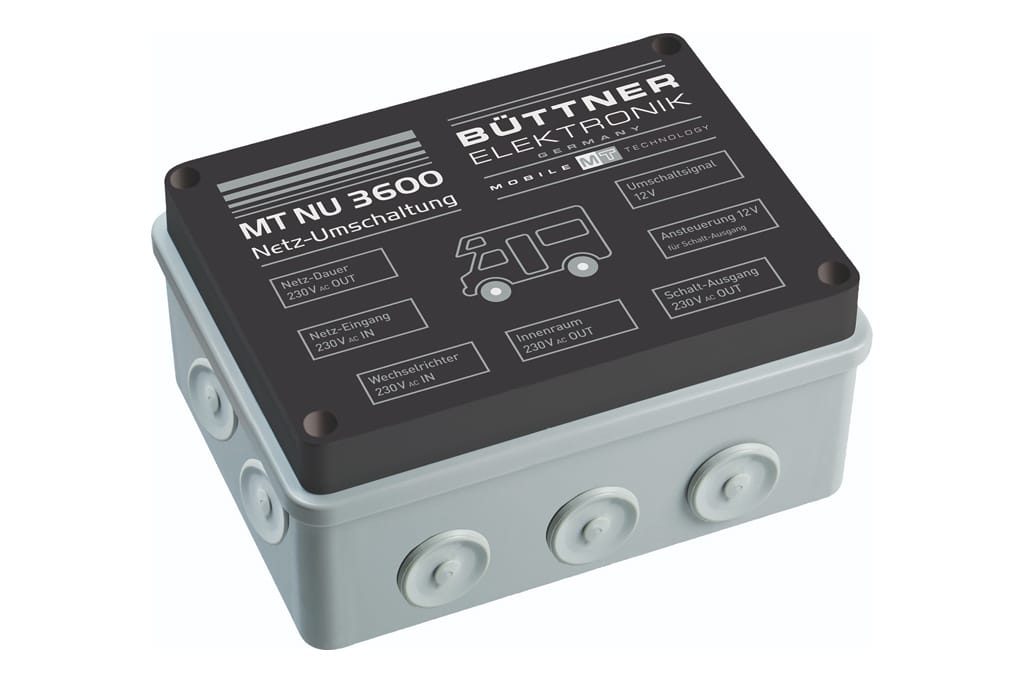 Wechselrichter mit integrierter Netzvorrangschaltung.