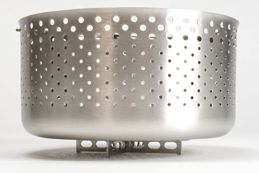 Großes Edelstahlsieb