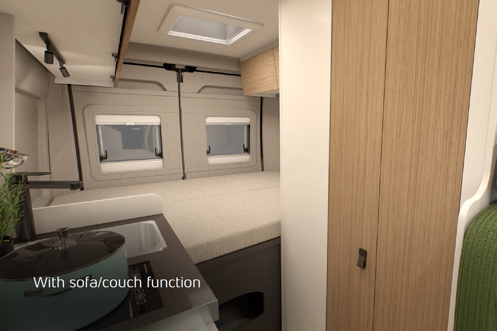 Rendering eines neuen Ducato-Kastenwagen von Bürstner