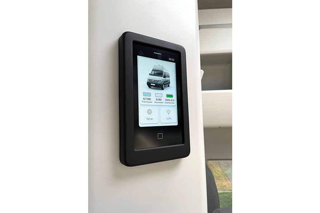 Bedienpanel im Campervan