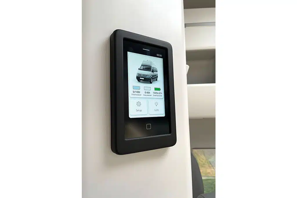 Bedienpanel im Campervan
