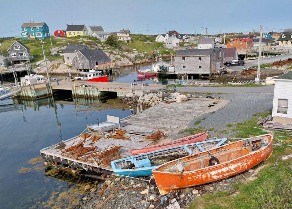 Kleiner Hafen in Kanada