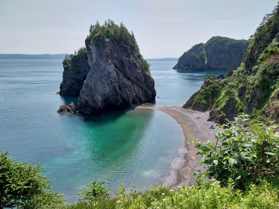 Kanadische Landschaft am Meer
